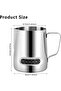 2-Pack 600 ml Stainless Steel Milk Frothers with Temperature Control, Silver Coffee Accessories - 2