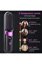 Portable Cordless Hair Straightener Brush with 4 Temp Modes & LED Display (White) - 3