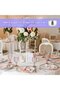 12 round silver napkin rings for festive table decorations. - 3