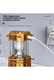 Multi-Function Solar Camping Light - Built-In Battery and Power Bank - Super Bright Portable Emergency Lantern - Black - 4