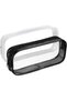 Transparent Zippered Waterproof Plastic Bags - 2-Pack - Toiletry Bags, Stationery and Cosmetic Organizers, Available in Black and White