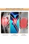 Three-pair compression knee braces, lightweight and non-slip, suitable for dance, yoga, running, and cycling. - 4