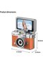 Mini Keychain Camera 1080P Digital Camera with 64GB TF Card Compact Gadget for Kids Adults Collector Item Gift Travel Birthday Pink - 2