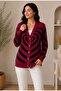 Women's Pattern Detailed Buttoned Front Slim Fit Knitwear Cardigan