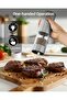 Electric pepper grinder, one-handed operation, adjustable coarseness, fast charging, includes USB charging cable, silver (1 piece). - 3