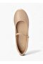Textured Ballet Flats with Adjustable Strap - 4