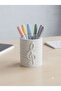 Music-Themed Stylish and Modern Design White Desktop Pen Holder