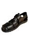231201 Men's Genuine Leather Closed Toe Anatomical and Comfort Sole Daily Sandals - 5