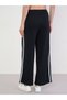 Black Wide Leg Joggers with Side Taping Detail - 4