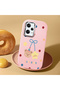 Redmi Note 12 Pro 5g Compatible Case with Camera Protection Pink Silicone Couple Phone Case with Bear Pattern - 2