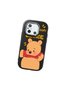 Redmi 12C Compatible Case Camera Protective Black Silicone Couple Phone Case with Bear Pattern - 3