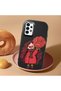 Samsung Galaxy A13 Compatible Case Camera Protector Black Silicone Couple Phone Case Girl Patterned - 2