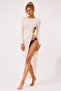 Lace detailed pareo dress