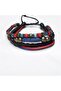 Handmade Multi-Layer Unisex Bracelet with Wooden Beads Adjustable Bohemian Design |   3 Color Options - 3