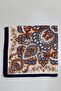 Women's Navy Blue Authentic Shawl Patterned Stitched Writing Cotton Cheesecloth Scarf - 2