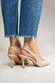Women's Pointed Toe Open Medium Size 8 cm Heeled Shoes Nicola - 3