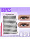 Yuwei-dwt 168pcs Fishtail Wispy Eyelash Extension Kit, Natural Fox Eye Eyelash Clusters, D Curl，Twee - 3