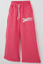 Girl's Trouser Suit Brooklyn Letter Printed Lace-Up 8-14 Years, Fuchsia - 7