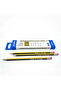 Complete Stationery Set – 24 HB Pencils, Clear Ruler, Barrel Sharpener & Classic Erasers - 2