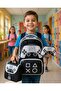 A+ Premium Quality Men's Black Gamer Primary School Orthopedic 3-Piece Set with Pen Holder, Foil-Lined Lunch Bag, 3 Compartments 514