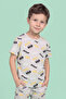 2 Pack Batman Print T-Shirts with Short Sleeves - 6