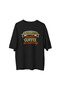Women's Oversize T-Shirt Coffee, Pastries and Hugs Printed from the Generation's Kitchen, Relaxed Fit, Casual and Stylish - 2