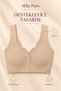 Slim Lift Laser Cut Front Buttoned Seamless Invisible Agrafted Strap Ghost Bralette Bra - 4