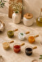 Pastel 6-Piece Mica Jam Bowl and Sauce Bowl with Wooden Handles Breakfast Set Presentation Set - 4