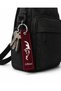 Double-Sided Ataturk Printed Red Fabric Keychain Gift Model