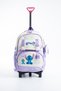 4-Piece School Bag Set with Trolley - Fixed Trolley Folding Stand (Backpack + Thermal Lunch Bag + Pen Holder + Wallet) - 2