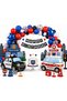 Police & Ambulance Birthday Decoration Set - Happy Birthday Balloon Chain Party Concept, Police Car & Ambulance Foil Balloon Kids Party Supplies - 3