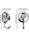 Two-piece suction cup hook set in black - 2