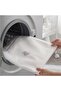 Three-piece mesh laundry bag set, white with zipper. - 3