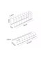Small drain rack, stainless steel, silver - 4
