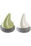 Two-piece kitchen cleaning brush set (green)