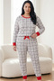 Plaid Patterned Cotton Lycra Large Size Oversized Knitted Pajama Set26240900 - 2