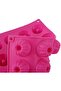 Savarin double-ended cake mold, 20 holes, suitable for candies, rose red. - 4