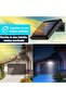 Set of 2 Outdoor Solar Lights - 56 LEDs with Motion Sensor - Waterproof - 120° Beam Angle - Solar Wall Light for Garden with 5m Cable - 4