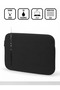 Black 17-17.3 Inch Compatible Waterproof Fabric and Zipper Detailed Unisex Case Notebook Laptop Bag