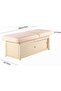 MASTER Tilt Sturdy Stationary Massage Table with Storage, Beech Wood, Rounded corners, Headrest Outlets on both-ends, Height Adjustable from 66cm to 90.5cm, Table Length 184cm, Width 76cm - 3