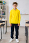 Children's Unisex Yellow 2-Piece Polo Collar School T-Shirt Set Short Sleeve + Long Sleeve 100% Cotton Lakos Fabric - 7