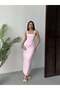 Quality Maxi Stone-Embellished Dress Pink