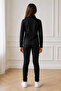 Children's Black Turtleneck Long Sleeve Bodysuit 100% Polyamide 8-12 Years Old I Suitable for Daily and School Use - 2
