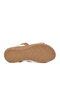 White Rubber Band Stone Embroidered Comfortable Soft Lightweight Genuine Leather Women's Sandals B312 Z - 5