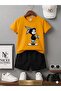 Summer Children's T-Shirt Shorts Unisex (Rabbit Printed)