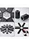 3 PCS Foldable Trivets for Heat Insulation Pad, Hot Pots, Pans, Hot Dishes, Kitchen Worktop Protector Mats, Non-Slip Kitchen Trivets Countertop, Teapot Heat Resistant (3-Pack Set) - 5