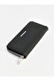 Black Leather Look Women's Wallet - 4
