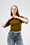 Crew Neck Ultra Soft Lycra Fabric Basic T-Shirt & Bodysuit with Waistband - 4