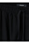 Xside Black Loose Fit Linen Look Men's Trousers - 7