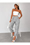 Women's Pleated Waist Elastic Cuff Harem Pants - 4